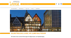 Desktop Screenshot of lange-ulm.de