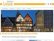 Tablet Screenshot of lange-ulm.de